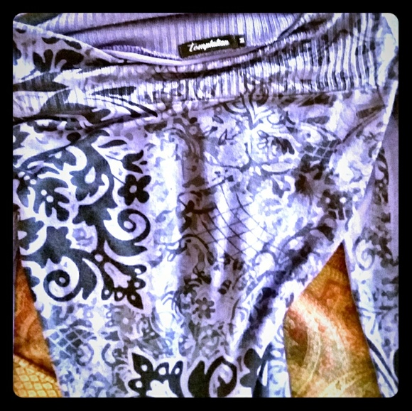 NWT TEMTPATION Cotton Blend Top. M - Picture 6 of 7